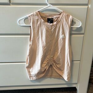 Adidas Women’s Cream Tank top with front cinch